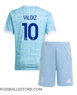 Günstige Juventus Kenan Yildiz #10 Auswärts Trikotsatzt Kinder 2025-26 Kurzarm (+ Kurze Hosen)